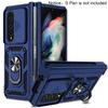 С гнездом для ручки для Samsung Galaxy Z Fold 6 5 Чехол Hinge Armor Противоударный Магнитный Складной Автомобильный Держатель Защитный Чехол для Камеры