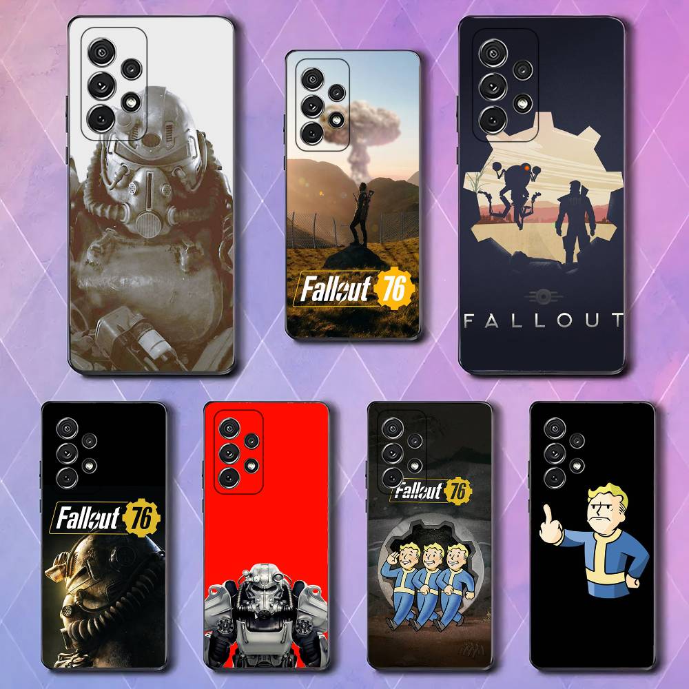 F-Fallout-T 76 Для Samsung Galaxy S25 S24 S23 Ultra S22 S21 Plus S20 Черный Мягкий Силиконовый Защитный Чехол