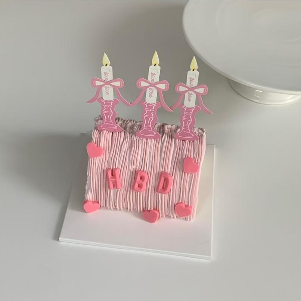 6 шт./набор Бумажные свечи для торта на день рождения, топперы для тортов, украшение для кексов, десертные свечи для торта на день рождения, топперы для тортов, подарки