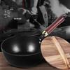 20cm Hand-Forged Hammered Wok – Uncoated Mini Pan