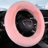 Чехол на руль автомобиля мягкий пушистый теплый чехол на руль зимний плюш авто аксессуары
