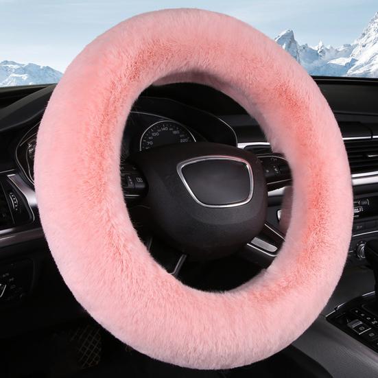Чехол на руль автомобиля мягкий пушистый теплый чехол на руль зимний плюш авто аксессуары