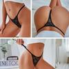 3PCS/Set Sexy G-string Panties Women Thongs  Lace Underwear Pantys Low-Waist Femme Underpants Mesh Transparent  Lingerie