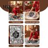 Christmas Art Crafts for Children DIY Coloring Blanket Kids Adults, Color Your Own Throw Blanket, 39.4" x Artistic Bed 55.1" with 24 Markers,