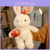 Плюшевая кукла-кролик-гриб, белый набивной кролик, украшение на день рождения, подарок