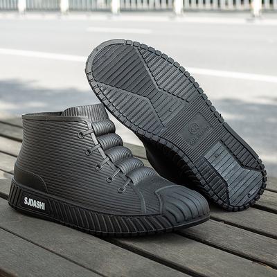 Мужские и женские короткие резиновые сапоги для кухни, нескользящие, летние, до щиколотки, для улицы, зимы, мытья автомобиля, рыбалки, водонепроницаемые ботинки