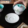 100ml Hand-painted Wisteria Gaiwan Elegant Tea Tureen Tea Bowl With Lid Kit Tea Making Cover Bowl For Tea Supplies Collection