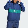 Adidas Originals Trefoil Hack Ny Cutline Толстовка с цветным принтом логотипа Мужская толстовка Темно-синяя IP9486