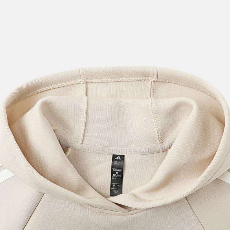 adidas Спортивный пуловер с капюшоном в полоску с длинным рукавом для женщин sweatshirt KH2696