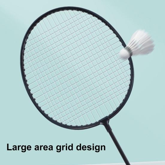 1 комплект ракеток для бадминтона, набор для взрослых, ракетка для бадминтона из сплава на 2 игрока с нескользящими ручками, профессиональное сменное оборудование для тренировок по бадминтону