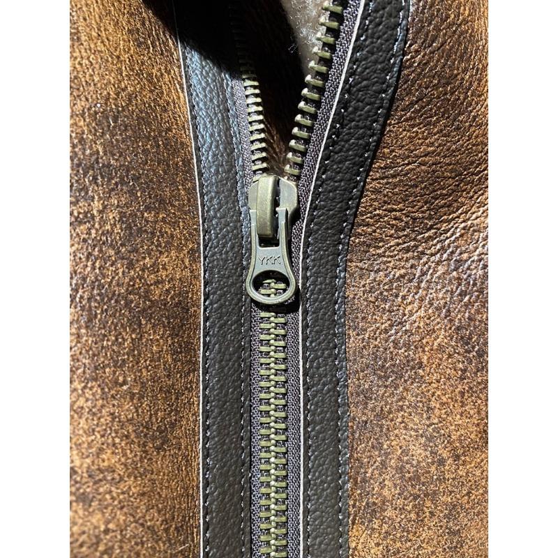 Genuine Sheepskin Leather B3 Bomber Jacket Mens Winter Fur Lined Thick Warm Flying Coat