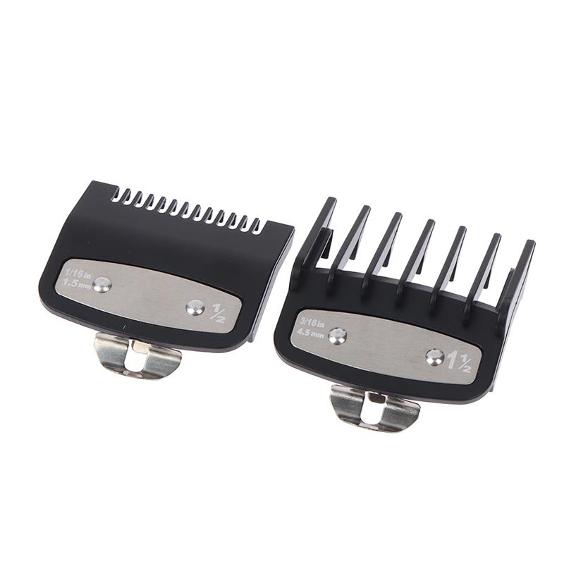 2Pcs Hair Clipper Guide Comb Cutting Limit Combs Standard Guards Attach Parts
