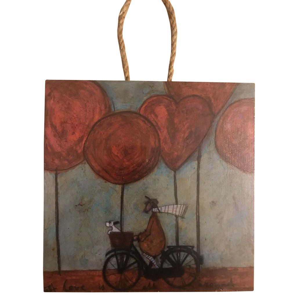 Sam Toft Love Is All Around Wooden Plaque
