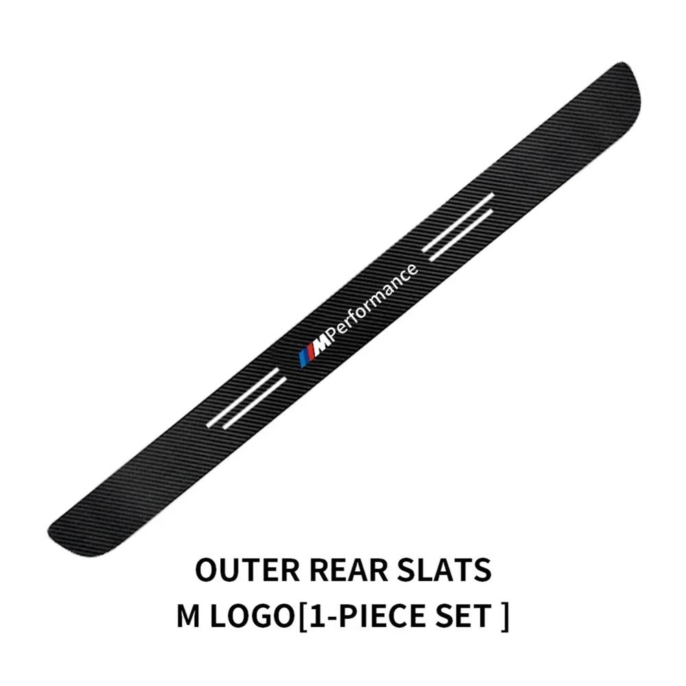 Горячий 2025 Новый кожаный защитный стикер от царапин на порог автомобиля для Bmw Performance E46 E90 E60 F10 F30 E39 E36 F20 E87 G30 E9