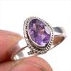 Натуральный розовый аметист драгоценный камень 925 пробы серебро ювелирное кольцо р.6 e8F89