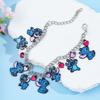 Stitch Couple Style Bracelet, Cute Cartoon Oil Dripping Pendant, Dating Wear Trendy Personalized Fashion Jewelry for Partners