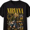Nirvana Come As You Are Графическая футболка унисекс в стиле гранж-рока Курта Кобейна