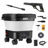 ASTA Cordless PSE with Integrated 13L Rotating Trigger Faucet Short Foam Casters No Water Connection Compact Suitable for Grave High-Pressure Washer,