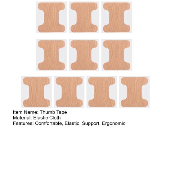 10 Pcs Thumb Support Tape Self Adhesive Elastic Thumb Pain Relieving Patch Stretchy Athletic Tape for Sport Housework Joint Support