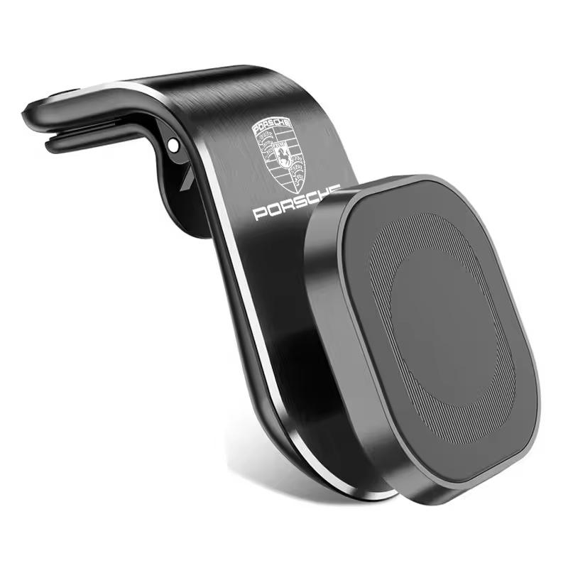 Magnetic Car Mobile Holder Air Outlet Clip Phone GPS Stands For Porsche Cayenne Panamera Macan Boxster Cayman 718 911 Sticker GD1