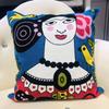 High Quality Picasso Abstract Cotton Pillow Cover Canvas Single-Sided Sofa Embroidery Cushion Cover For Living Room Home Decor