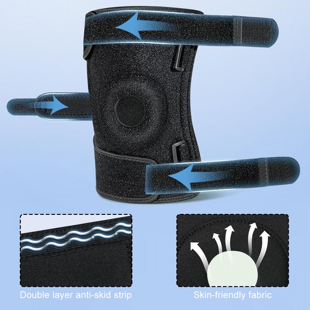 1 шт. наколенник большого размера для мужчин и женщин – гелевые подушечки для надколенника и боковые стабилизаторы для ПКС, разрыва мениска, артрита, восстановления после травмы