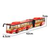 Double Alloy Jointed Bus Model Toy Sound Light Children Play Gifts Festival