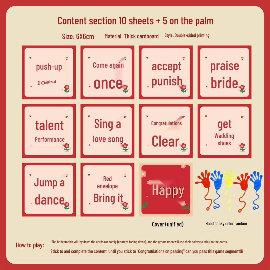 New Wedding Door Blocking Games: Funny Sticky Card Pranks for Groomsmen and Bridesmaids