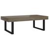 VidaXL Table basse Gris et noir 120x60x40 cm MDF et fer 286104