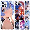 Чехол для телефона R-Rem Re Zero Аниме для Iphone 17 Air 16 15 Plus 14 13 Mini 12 11 Pro Max 16E 7 8 SE 2020 Мягкий Funda Печатный Корпус 17 A