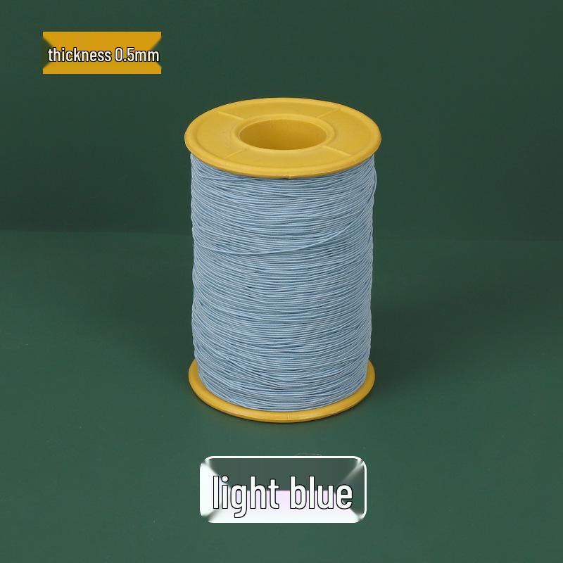 0.5mm High-Elastic Colored Sewing Thread - Super Fine, Durable, Round Cord for Clothing and Crafts