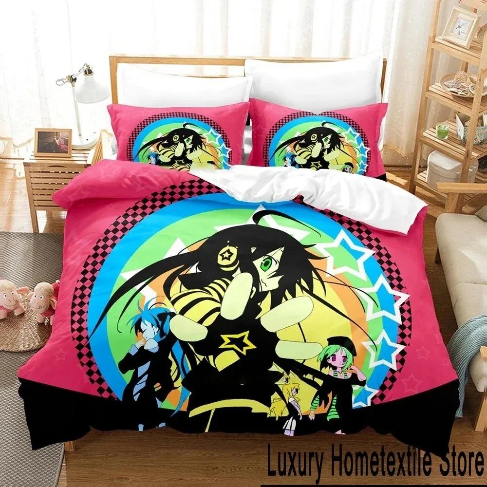 Аниме Konata Izumi Lucky Star Постельное белье Пододеяльник Постельный комплект Одеяло Чехол Наволочка Одеяло King Queen Size Мальчики Взрослые