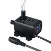 Ультратихий Мини DC12V 10W 400л/ч Напор 400см Бесщеточный Водяной Насос 5.5*2.1мм Мама Погружной с Функцией Регулировки Потока