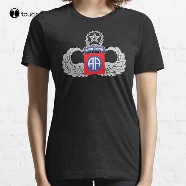 82nd Airborne Master Jump Wings TShirt Tee Shirt WhiteShirts For Unisex SexyFashion Tshirt Summer New Popular Streetwear