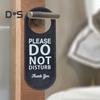 Do Not Disturb Door Hanger Double-sided Faux Leather Welcome Please Knock Home Office Door Handle Sign Hanging Decoration Ornament