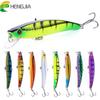 HENGJIA 10.3g 8pcs Plastic Minnow Fishing Bait Carp Fishing Accessories for Perch Trout