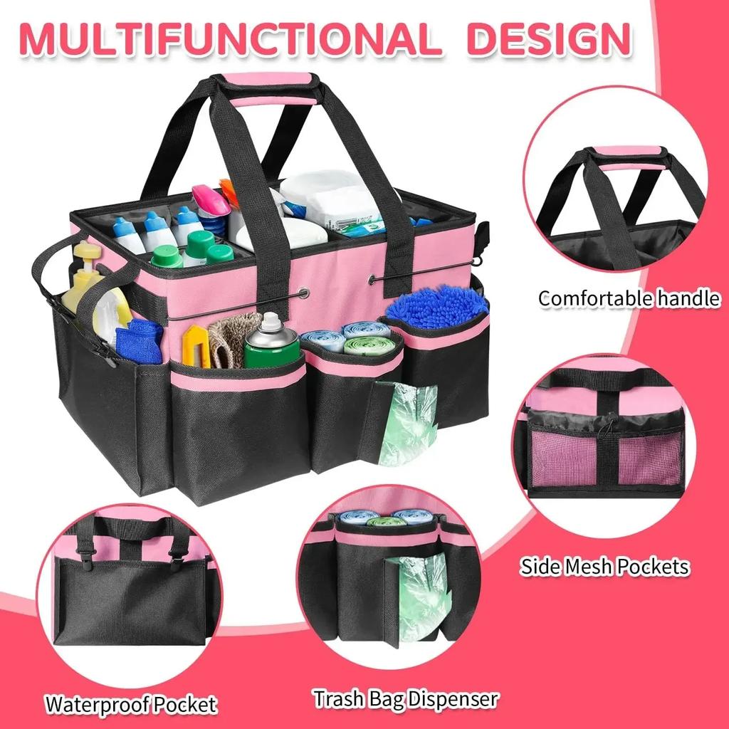 New Multifunctional Cleaning Tools Storage Bag Tool Bag Waterproof and Wear-Resistant Large Capacity Oxford Cloth Storage Bags