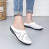 Spring and Summer New Slippers Mother Shoes Casual Leather Low-top Flat-bottomed Doudou Women's Shoes Large Size