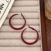 Большие круглые серьги-кольца Ankela Red для женщин, модные простые гиперболические геометрические круглые серьги-кольца, ювелирные изделия Brincos Bijoux Gift