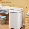 7. 5kg Mini Washing Machine Blue Light Dormitory Baby Children's Underwear Semi-automatic Small For Home Washing and Draining