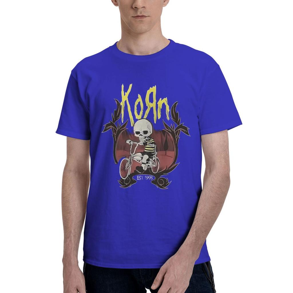 KORN RIDING THE HOOD 100% Хлопок Повседневная Дышащая Удобная Милая Дизайнерская Одежда Мужчины Мужская Футболка