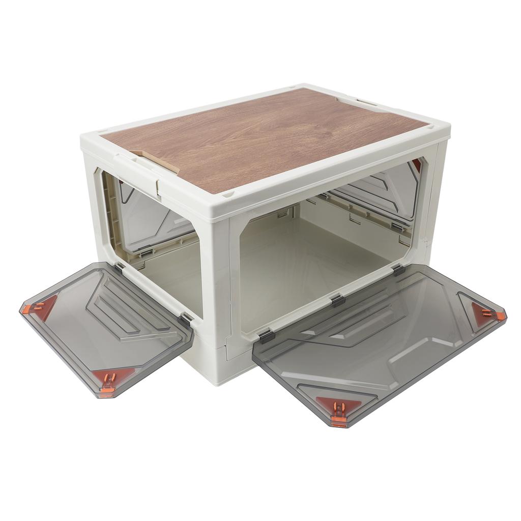 Складные штабелируемые контейнеры для хранения, многоцелевые пластиковые контейнеры для хранения большой емкости с крышками для Campin