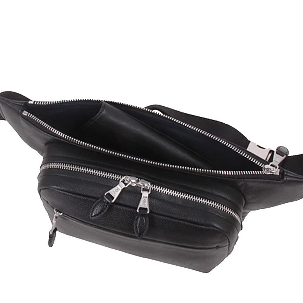 ПИД. Белая поясная сумка из натуральной кожи PAJ204BK