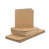 50 15x15 Cm Cardboard Cards with Natural Envelopes