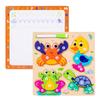 Children'S Early Education Puzzle Two-In-One Character Puzzle Drawing Board Exercise Hand-Eye Coordination Role Cognitive Toy