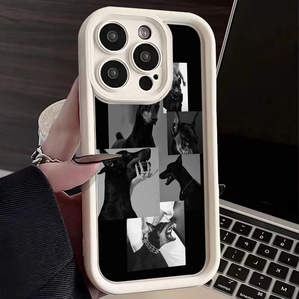 LZ14 Dog Doberman Animal Art силиконовый чехол для телефона Infinix Smart 9 Hot 40i Tecno Camon 20 Moto G22 G30 OnePlus Google Pixel 9 противоударный задний чехол