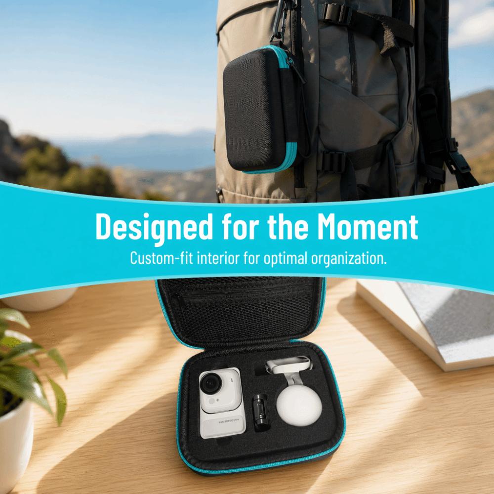 Water-Resistant Storage Case with Lanyard Camera Bag Carrying Case for Insta360 GO Ultra Travel