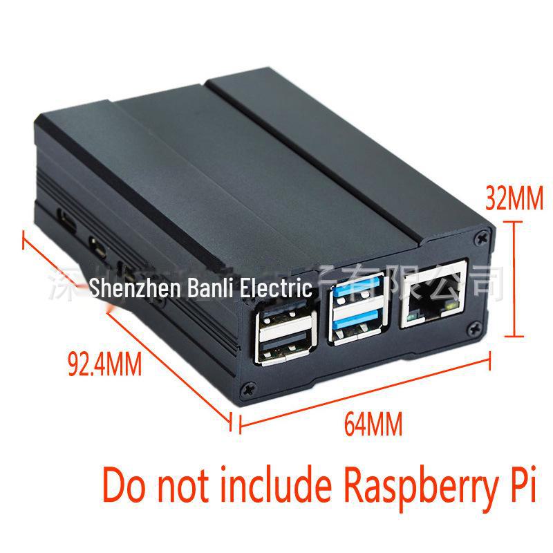 Корпус для Raspberry Pi 4B из алюминиевого сплава с теплоотводом
