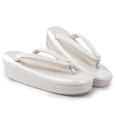 Сандалии Zori с эффектом памяти Saori Brand Obi Thong, формальные сандалии Zori, 2 цвета, 4 размера [NISHIORI] (М, СЕРЕБРЯНЫЙ)