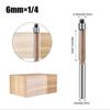 Double Bearing Flush Trim Bit Router Bit Professional Woodworking Milling Cutter For Wood Bit Face Mill 6mm 1/4in Shank